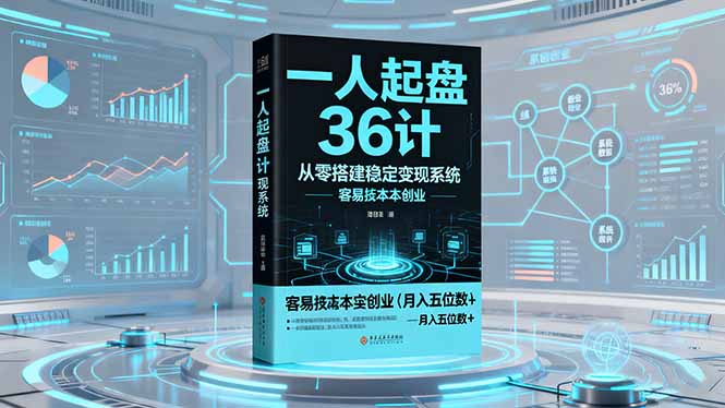 一人起盘36计:从零搭建稳定变现系统,实现低成本创业,月入五位数+-AI学习资源网