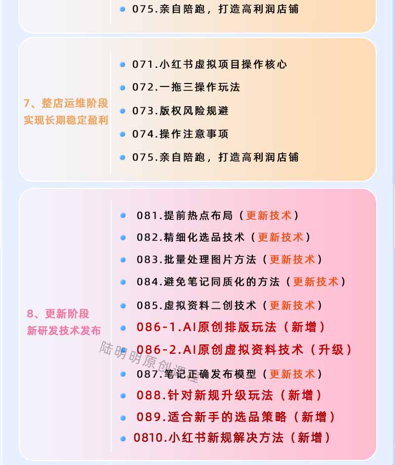 图片[4]-小红书虚拟项目特训班9.0，全面拥抱AI，批量产出原创PPT货源，单品/单店纯利润几万到几十W-AI学习资源网