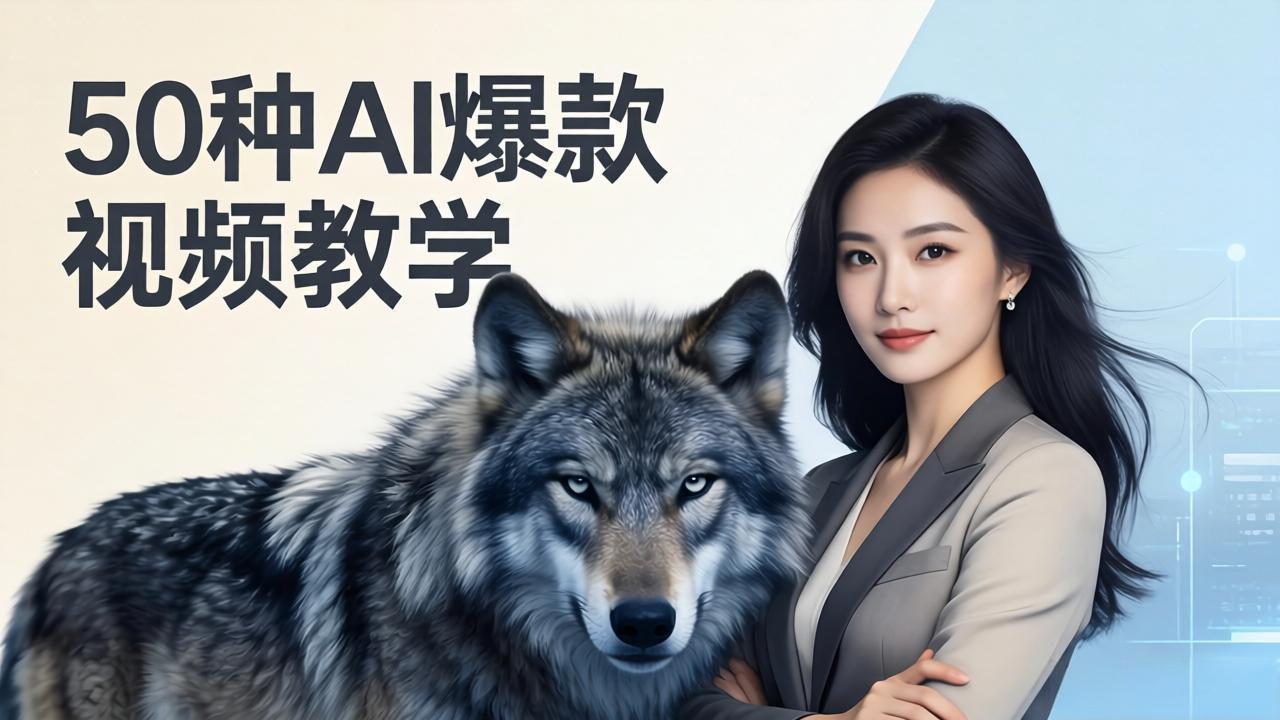 50种AI爆款视频教学:影视级古诗词+治愈萌宠+山海经蛟龙,高阶宝典商业落地-AI学习资源网