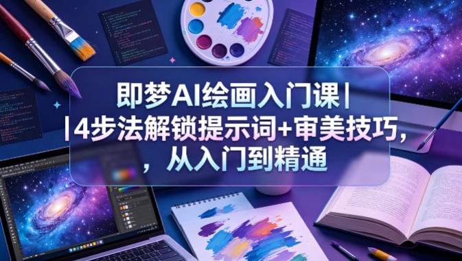 即梦AI绘画入门课｜4步法解锁提示词+审美技巧，从入门到精通-AI学习资源网