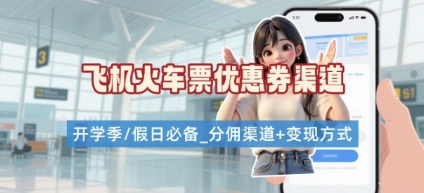 学生党必看！机票火车票优惠券申请渠道 + 项目打法，开学季节日速存-AI学习资源网