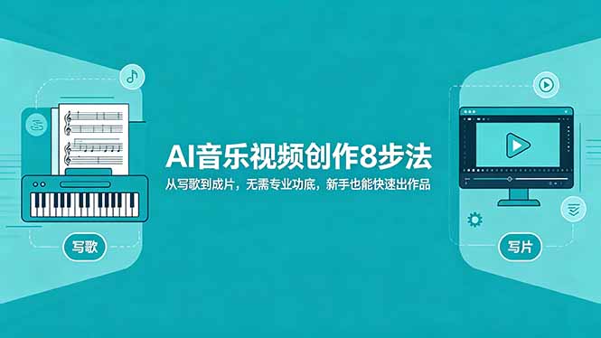 AI音乐视频创作8步法：从写歌到成片，无需专业功底，新手也能快速出作品-AI学习资源网