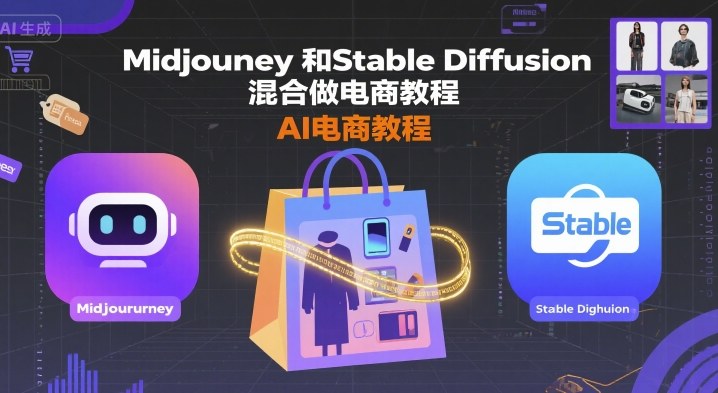 Midjourney和Stable Diffusion混合做电商教程-ai电商教程-AI学习资源网