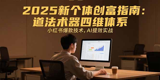 2025新个体创富指南：道法术器四维体系，小红书爆款技术，AI提效实战-AI学习资源网