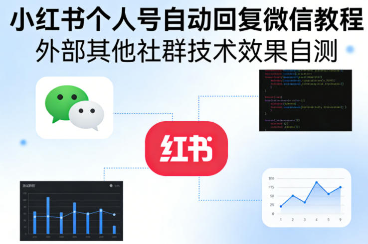 小红书个人号自动回复微信教程，外部其他社群技术，效果自测-AI学习资源网