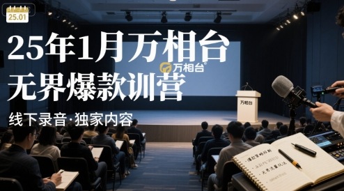 25年1月万相台无界爆款特训营线下录音-AI学习资源网