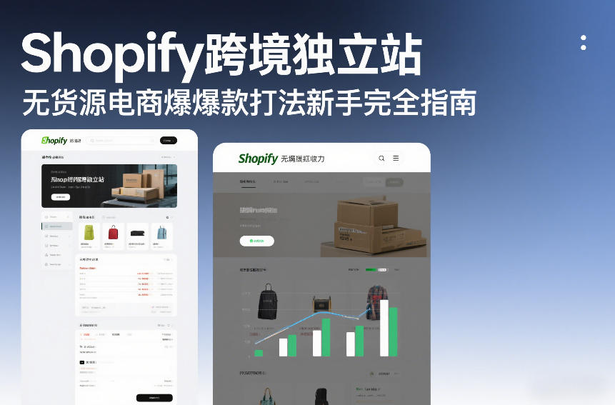 Shopify跨境独立站无货源电商爆款打法新手完全指南-AI学习资源网