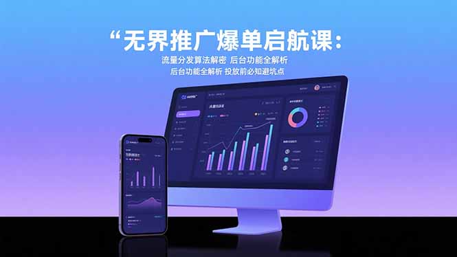 无界推广爆单启航课：流量分发算法解密 后台功能全解析 投放前必知避坑点-AI学习资源网
