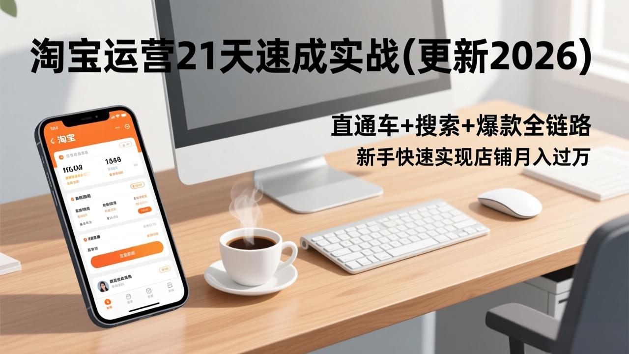 淘宝运营21天速成实战(更新2026-AI学习资源网