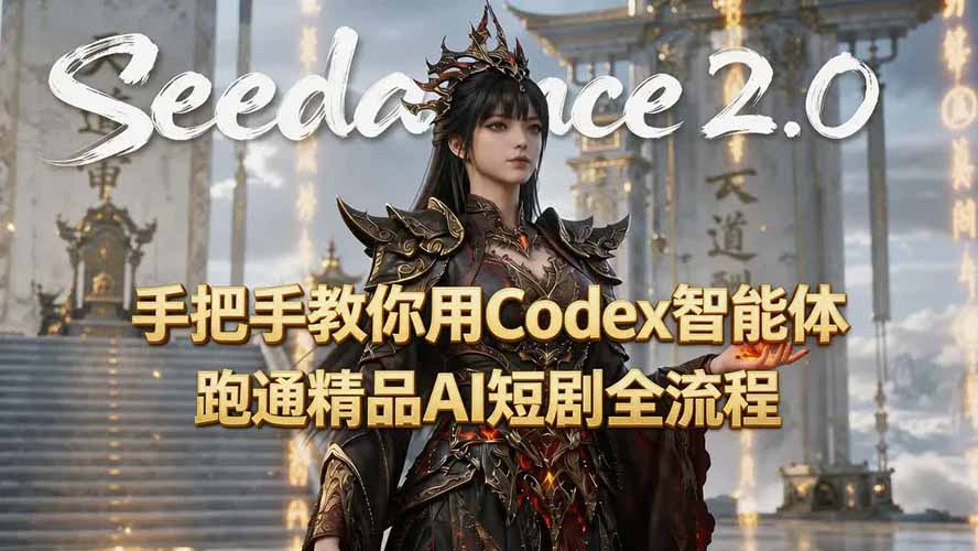 手把手教你用Seedance2.0+Codex智能体跑通精品AI短剧全流程(附3种skill技能-AI学习资源网