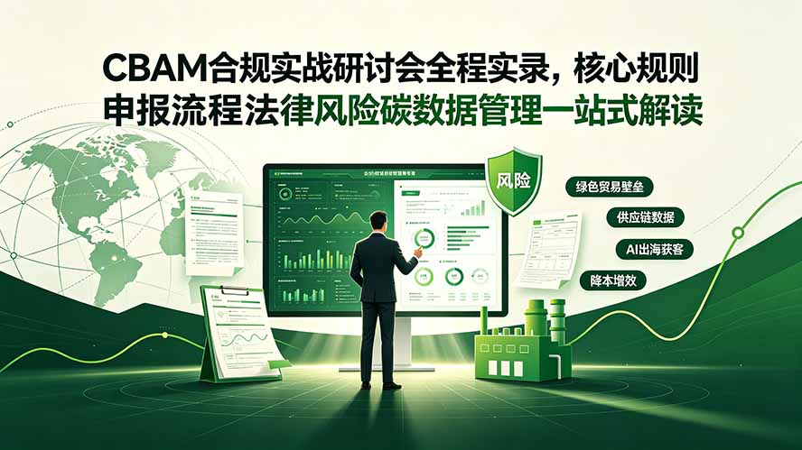 CBAM合规实战研讨会全程实录,核心规则申报流程法律风险碳数据管理一站式解读-AI学习资源网