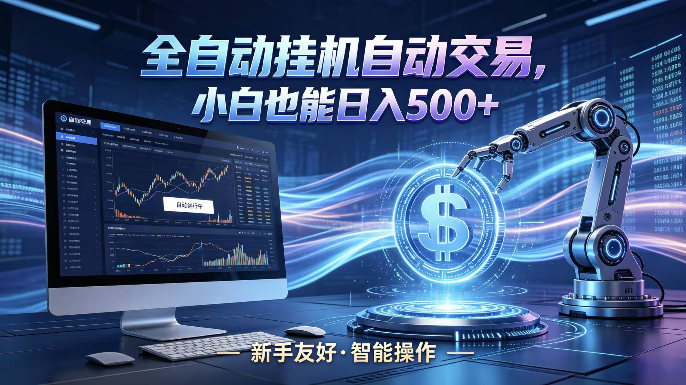 全新智能化交易助手，傻瓜式操作，小白也能快速上手，轻松实现日入500+-AI学习资源网