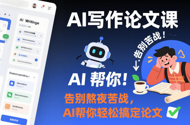 AI写作论文课,告别熬夜苦战,AI帮你轻松搞定论文-AI学习资源网