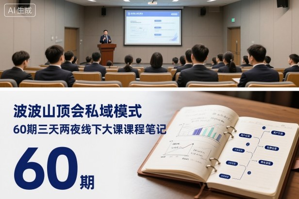 波波山顶会私域模式60期三天两夜线下大课课程笔记(文档)-AI学习资源网