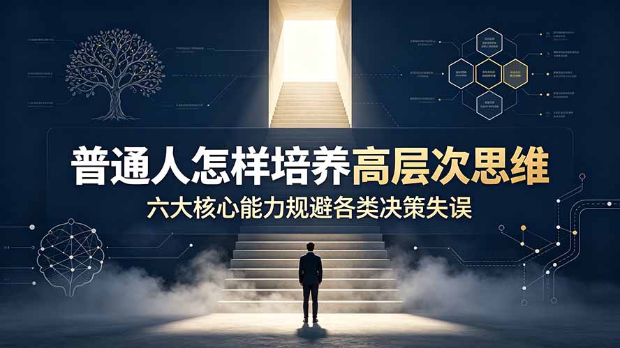 付费文章：普通人怎样培养高层次思维，六大核心能力规避各类决策失误-AI学习资源网