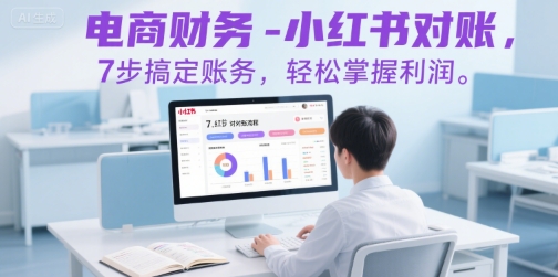 电商财务-小红书对账，7步搞定账务，轻松掌握利润-AI学习资源网