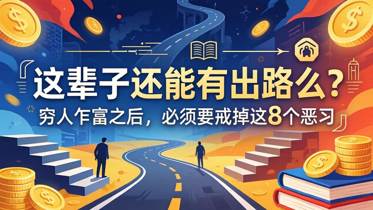 关于人生两篇付费文章【这辈子还能有出路么？】【穷人乍富之后，必须要戒掉这8个恶习】-AI学习资源网