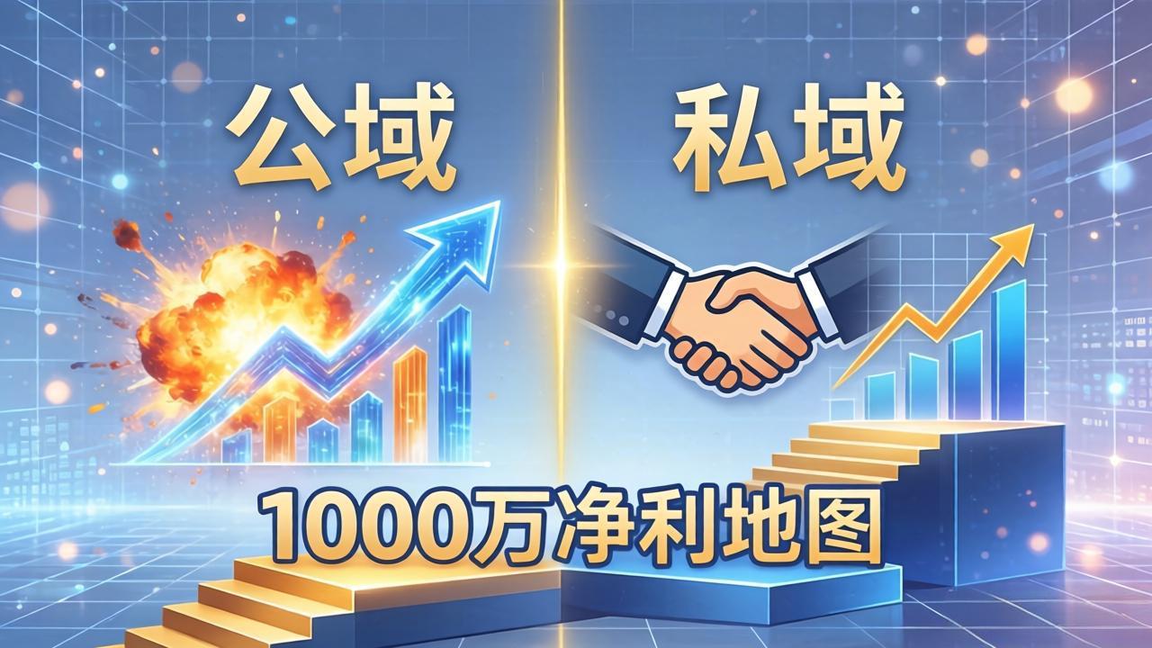 公域玩命出爆款，私域悄悄做成交：这套AI内训课，2026给你打通1000万净利的地图-AI学习资源网