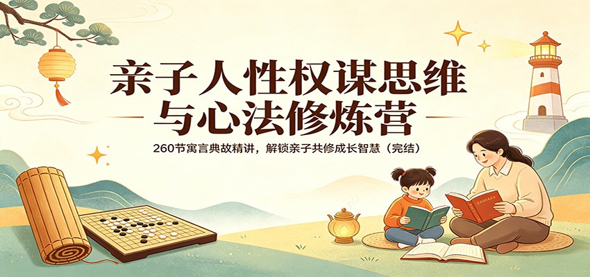 亲子人性权谋思维与心法修炼营：260节寓言典故精讲，解锁亲子共修成长智慧(完结)-AI学习资源网