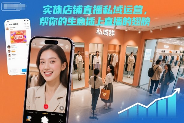 实体店铺直播私域运营,帮你的生意插上直播的翅膀-AI学习资源网