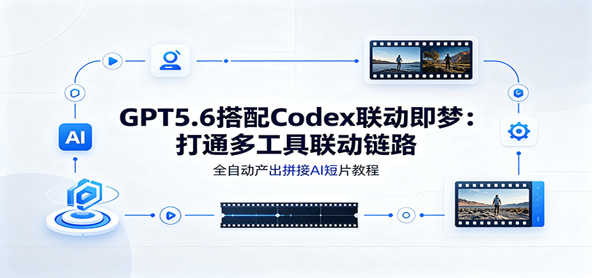 GPT5.6搭配Codex联动即梦:打通多工具联动链路,全自动产出拼接AI短片教程-AI学习资源网