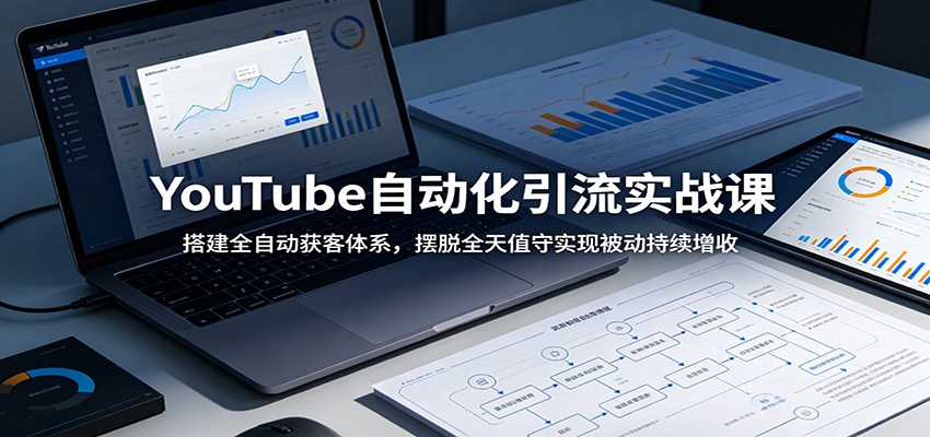 YouTube自动化引流实战课:搭建全自动获客体系,摆脱全天值守实现被动持续增收-AI学习资源网
