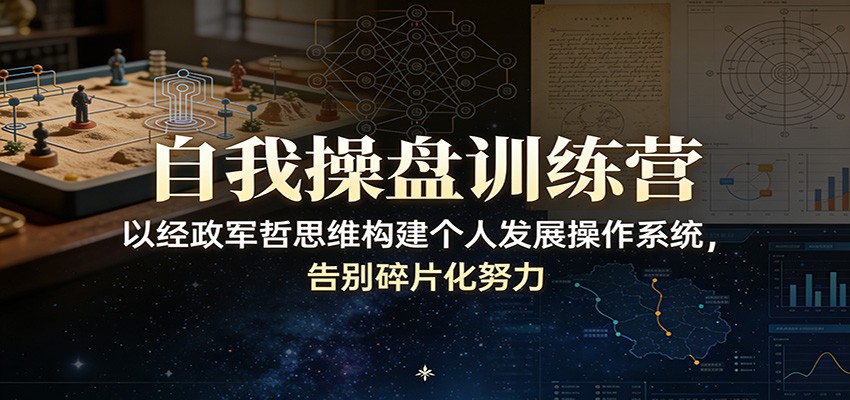 自我操盘训练营:以经政军哲思维构建个人发展操作系统,告别碎片化努力-AI学习资源网