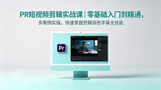 PR短视频剪辑实战课|零基础入门到精通,多案例实操,快速掌握剪辑调色字幕全技能-AI学习资源网