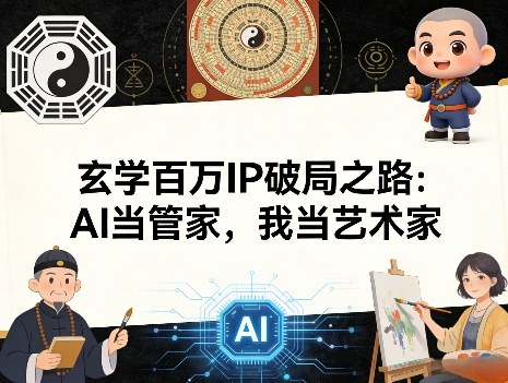 玄学百万IP破局之路：AI当管家，我当艺术家-AI学习资源网