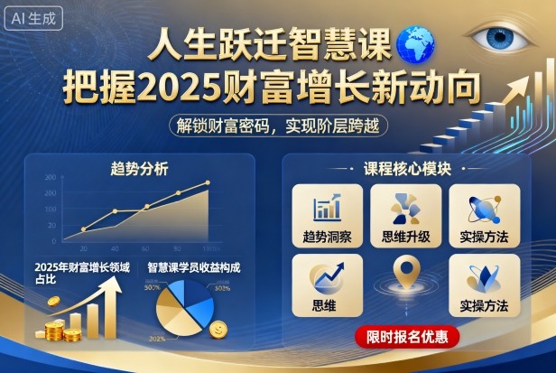 人生跃迁智慧课，把据2025财富增长新动向-AI学习资源网