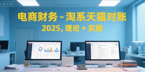 电商财务-淘系天猫对账2025，理论+实操-AI学习资源网