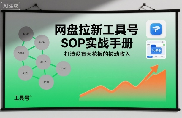 网盘拉新工具号SOP实战手册，打造没有天花板的被动收入-AI学习资源网