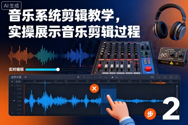 音乐系统剪辑教学，实操展示音乐剪辑过程-AI学习资源网