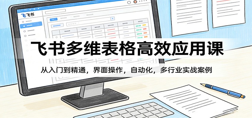 飞书多维表格高效应用课：从入门到精通，界面操作，自动化，多行业实战案例-AI学习资源网