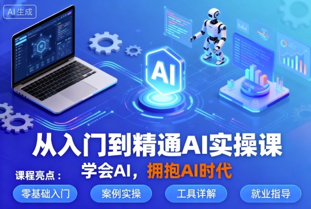 从入门到精通AI实操课，学会AI，拥抱AI时代-AI学习资源网