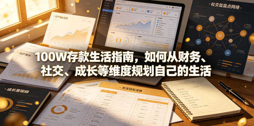 付费文章：100W存款生活指南，如何从财务、社交、成长等维度规划自己的生活-AI学习资源网