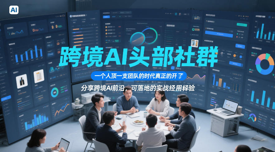 跨境AI头部社群，一个人顶一支团队的时代真正的开始了，分享跨境AI前沿，可落地的实战经验(更新5月23日)-AI学习资源网