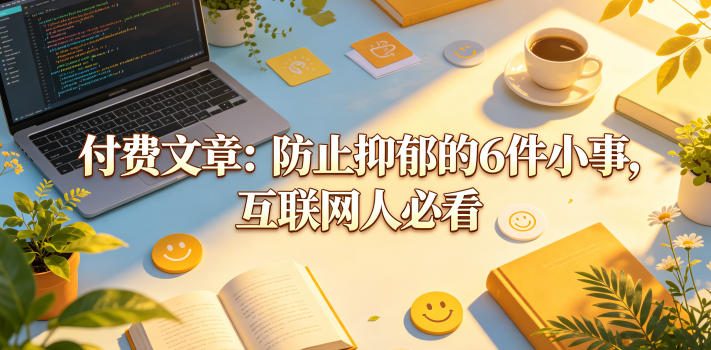 付费文章：防止抑郁的6件小事，互联网人必看！-AI学习资源网