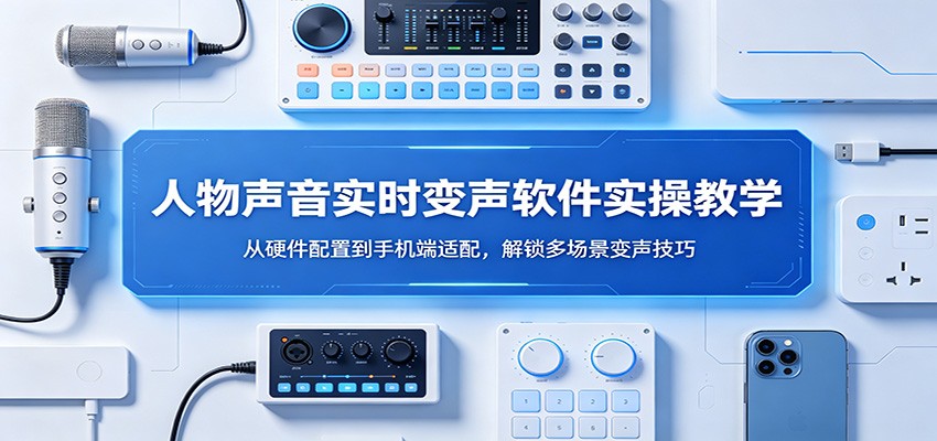人物声音实时变声软件实操教学：从硬件配置到手机端适配，解锁多场景变声技巧-AI学习资源网