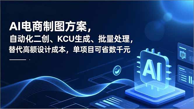 AI电商制图方案，自动化二创、SKU生成、批量处理，替代高额设计成本，单项目可省数千元-AI学习资源网