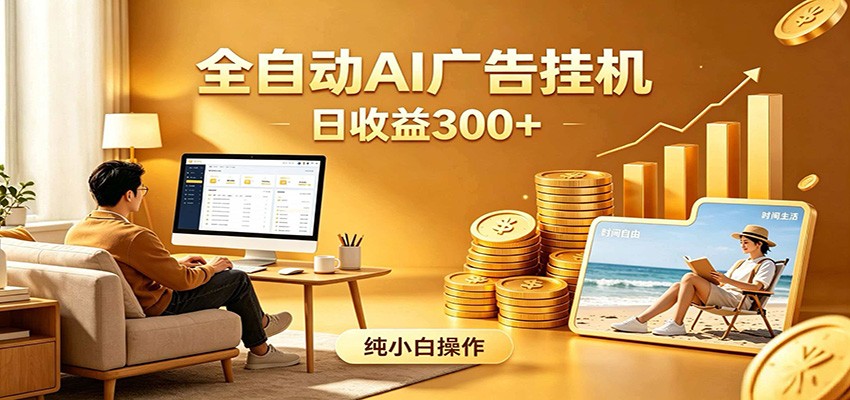 AI风口项目，全程解放双手，后台自动运行赚取收益，每天稳定收益300+-AI学习资源网