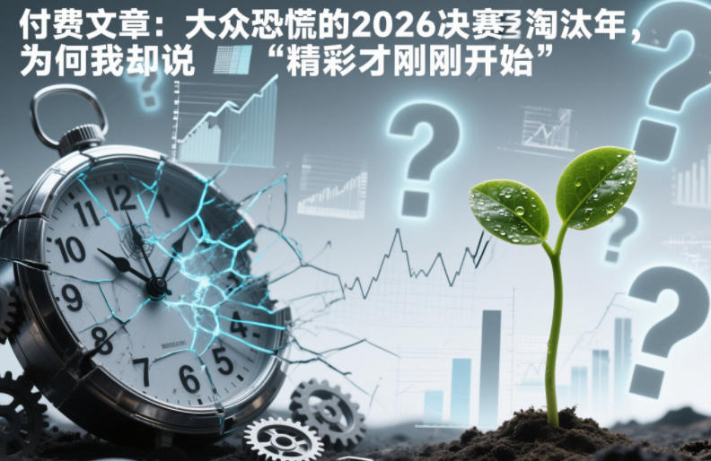 付费文章：大众恐慌的2026决赛淘汰年，为何我却说“精彩才刚刚开始”？-AI学习资源网