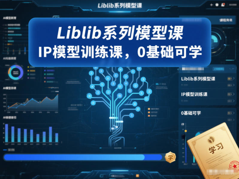 Liblib系列模型课，IP模型训练课，0基础可学-AI学习资源网