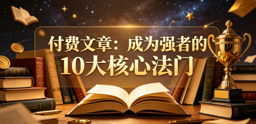 付费文章：成为强者的10大核心法门-AI学习资源网