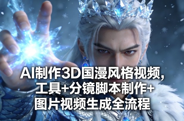 AI制作3D国漫风格视频，工具+分镜脚本制作+图片视频生成全流程-AI学习资源网