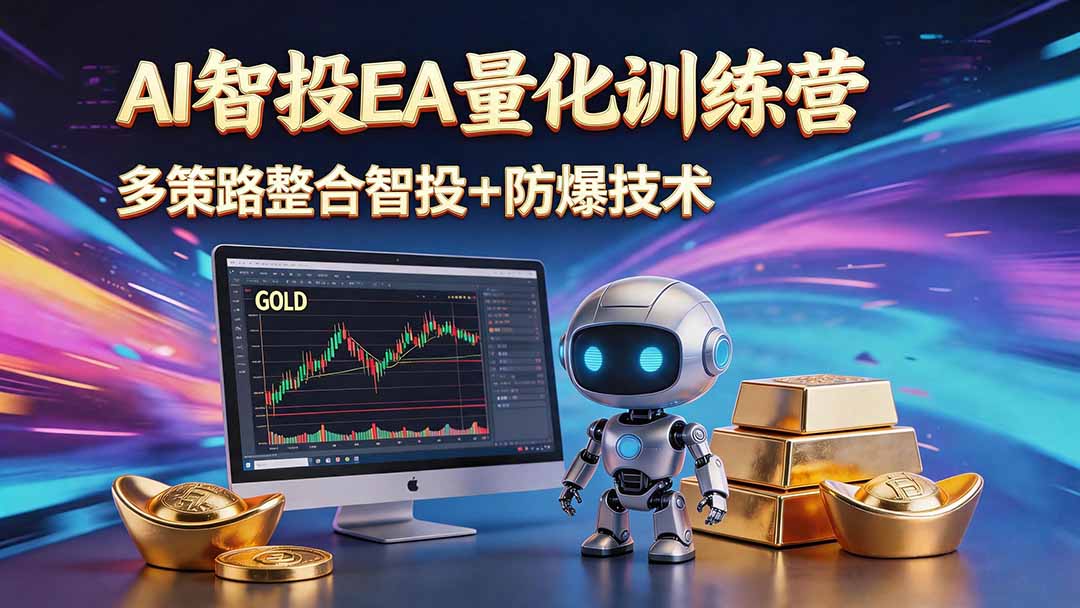 AI智投EA量化运营技术，自动化黄金操盘技术，小白也可以轻松上手日入1000+-AI学习资源网