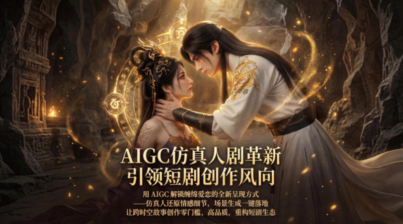 AIGC仿真人《合欢宗》短剧教学，用AIGC解锁缠绵爱恋的全新呈现方式，让跨时空故事创作零门槛、高品质，重构短剧生态-AI学习资源网