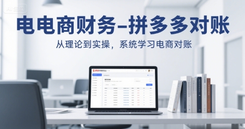 电商财务-拼多多对账，从理论到实操，系统学习电商对账-AI学习资源网