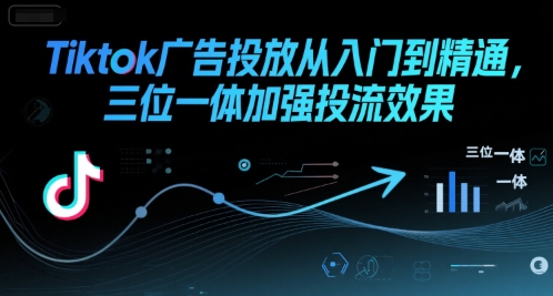 Tiktok广告投放从入门到精通，三位一体加强投流效果-AI学习资源网