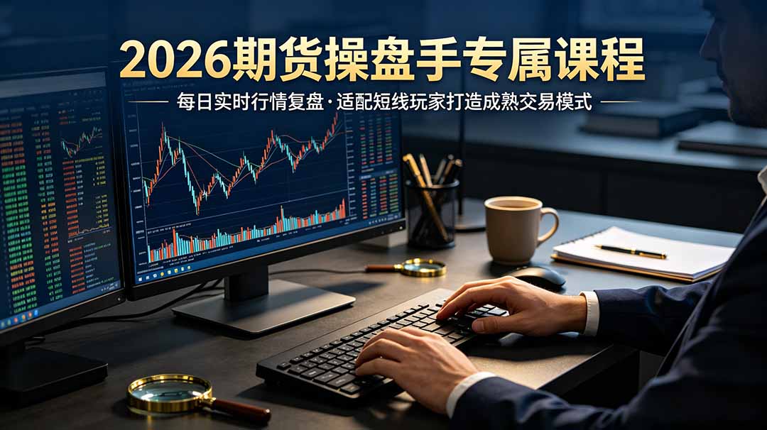 2026期货操盘手专属课程-更新7月11，每日实时行情复盘，适配短线玩家打造成熟交易模式-AI学习资源网